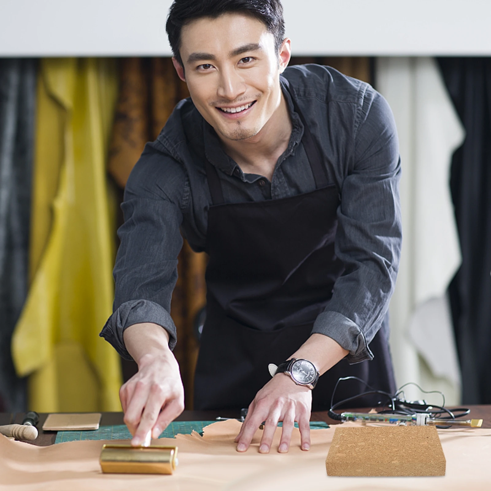 1pc Sanding Diy Sandpaper Holder Polishing Tool Banding Block Grinding Diy Sanding Tool Wedge Block