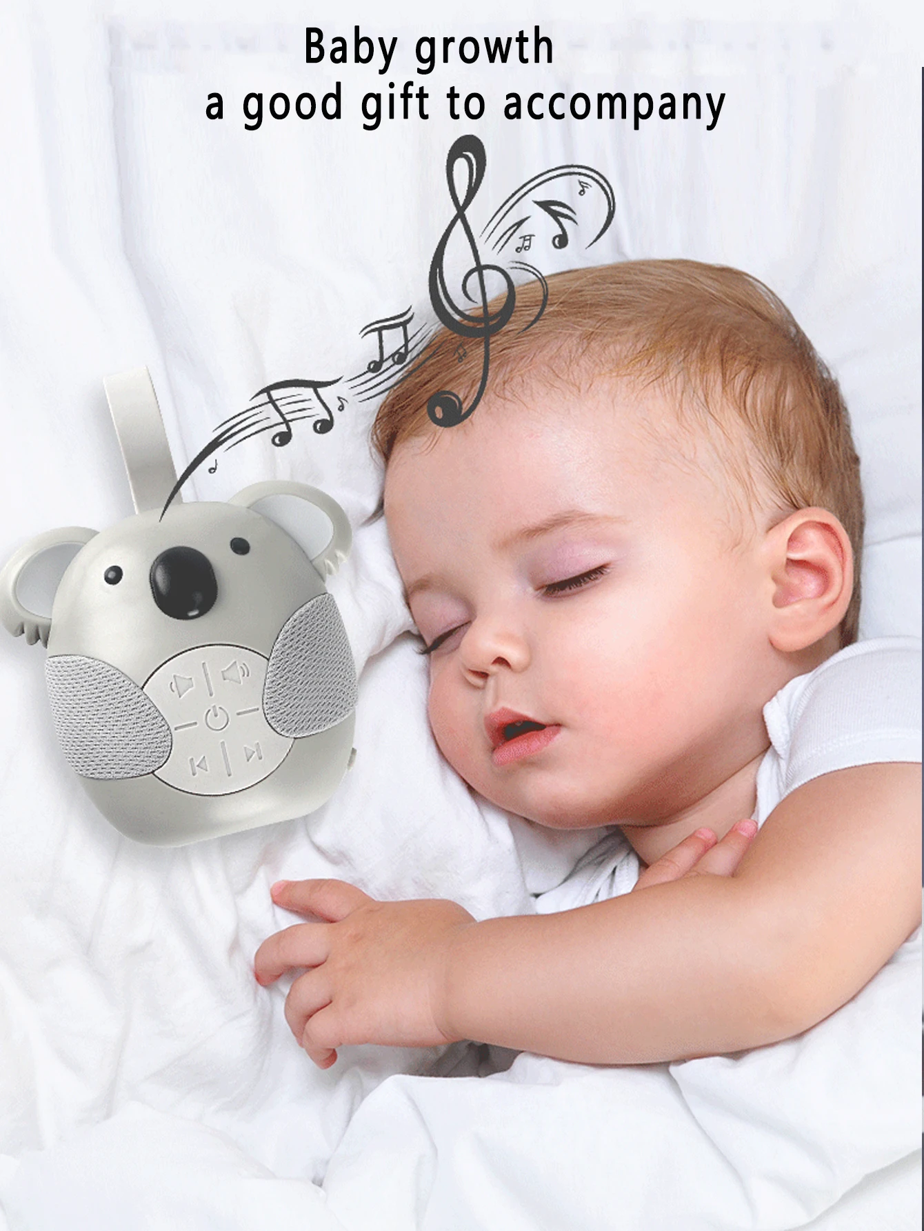 Reproductor de música Koala para bebés y niños pequeños para ayudará a dormir, instrumento para dormir para calmar los bebés para dormir