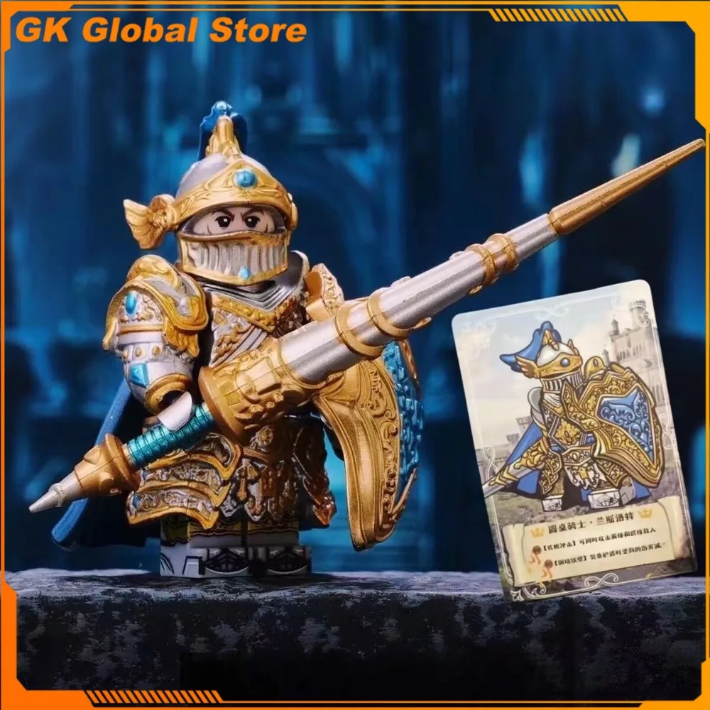 Knights of The Round Table Queen Arthur Peripheral Building Block Builders Desktop Decoration Ornaments Birthday Gifts Toys