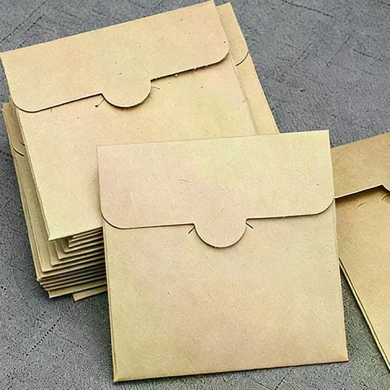 Thickened Square Kraft Paper Bags Card Packaging Bags Eco-Friendly Kraft Paper Envelopes