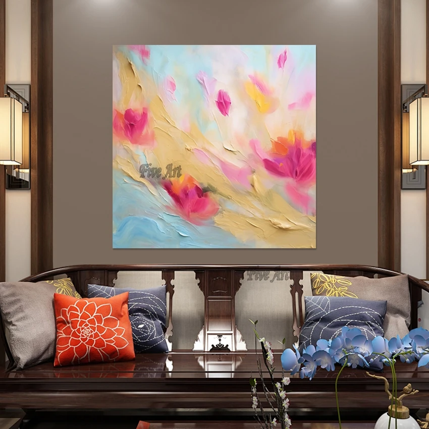 

Красивые абстрактные картины маслом, произведения искусства на холсте, безрамные, акриловое украшение, большой размер, произведения искусства ручной работы, новый дизайн