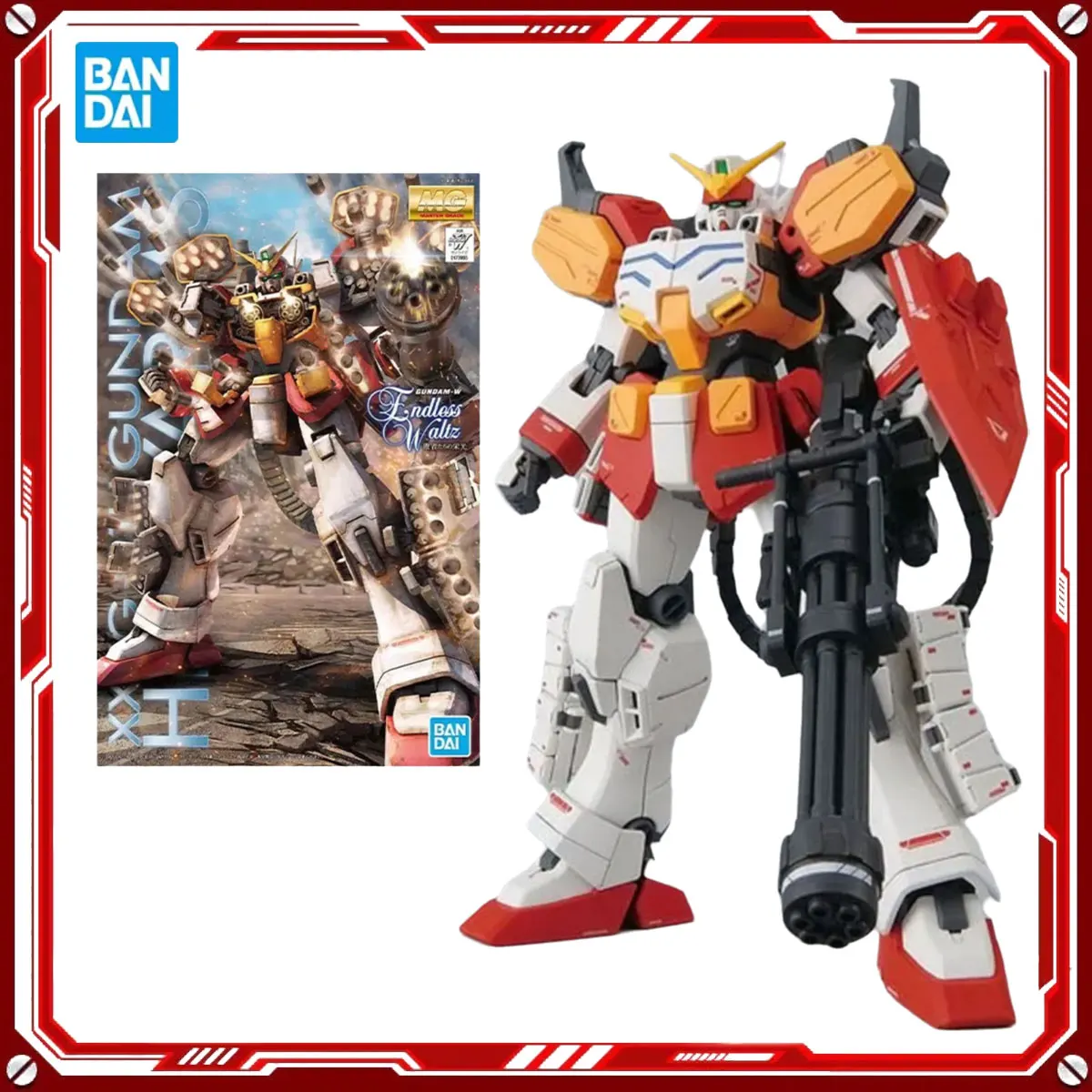 

Bandai Genuine Gundam Anime Model Kits Heavyarms EW Toys MG 1/100 XXXG-01H Action Figure Assembly Model Gift Christmas Present