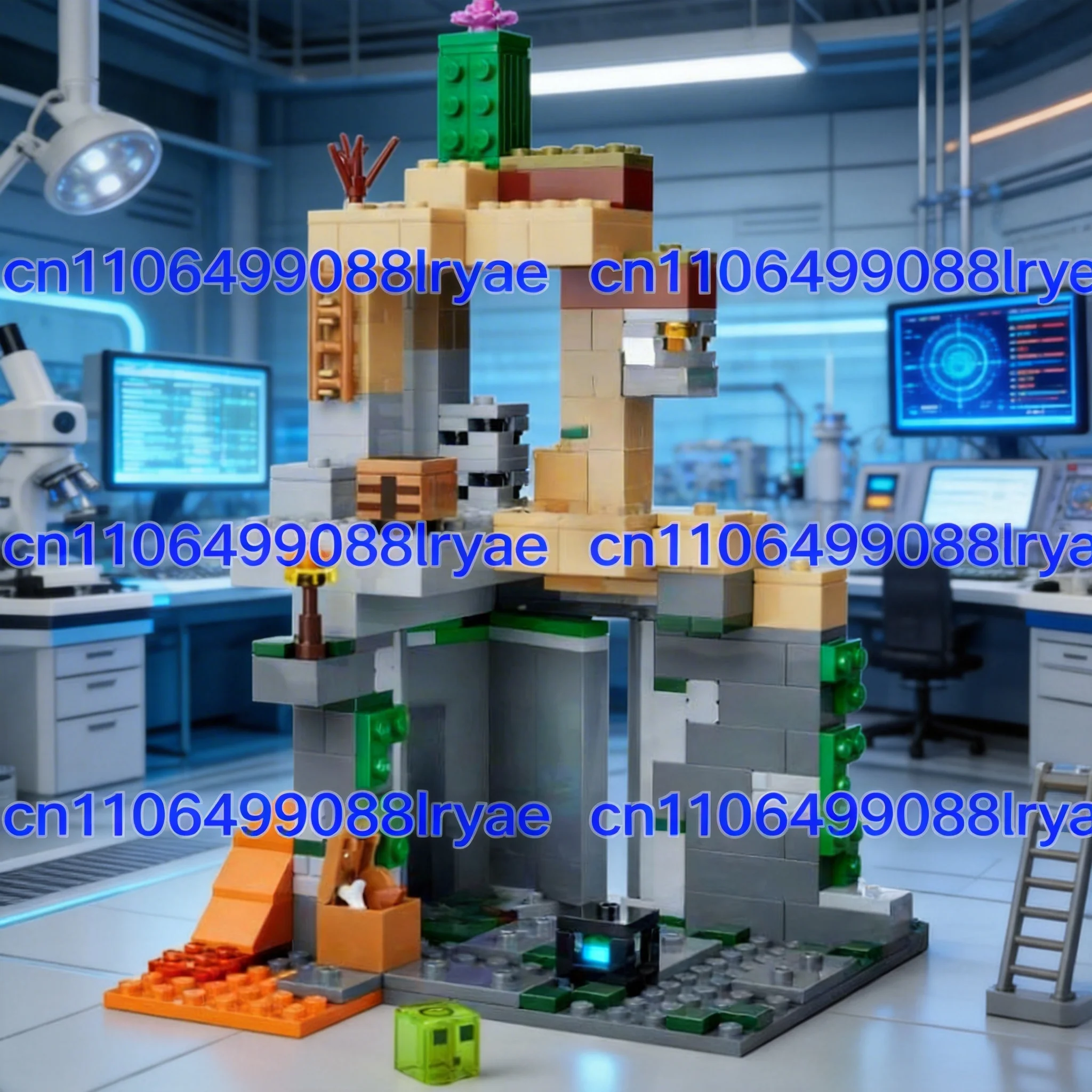 

MOC My Mini World is compatible with Zombie Dungeon boys and Girls Puzzle Building blocks Toys Birthday Christmas gifts