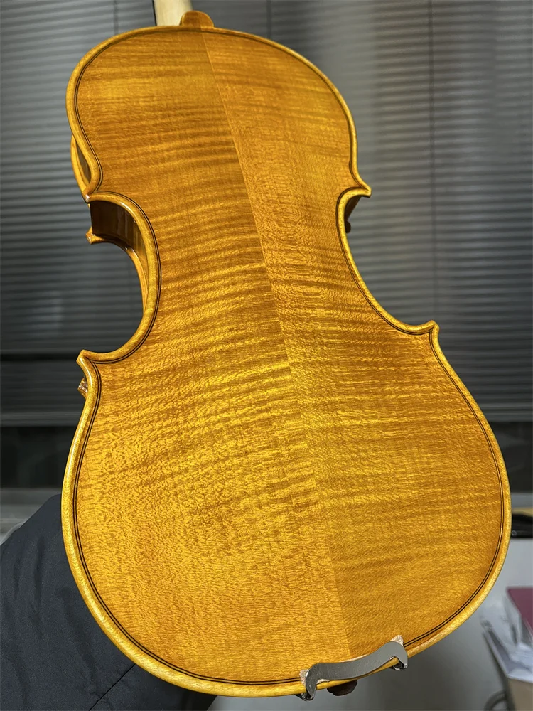 

Actual Photo Solid European Wood Hand Made 4/4 Violin Set Cкрипка كمان Fiddle Free Violin Case&Bow V223
