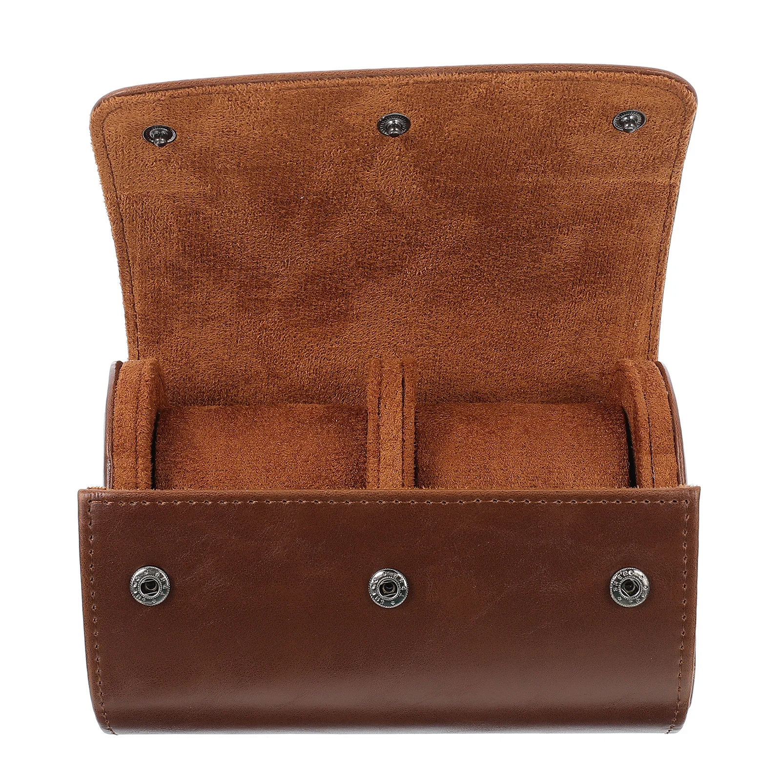 

Watch Case PU Portable Stylish Travel Roll Organizer Durable Lightweight Anti-Scratch Watch Storage Box for Travel and Home