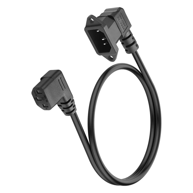 

A13E-IEC C13–C14 90-градусный компьютерный удлинительный кабель-C14–C13 PDU Шнур питания (0,6 м) для ПК, монитора для серверов