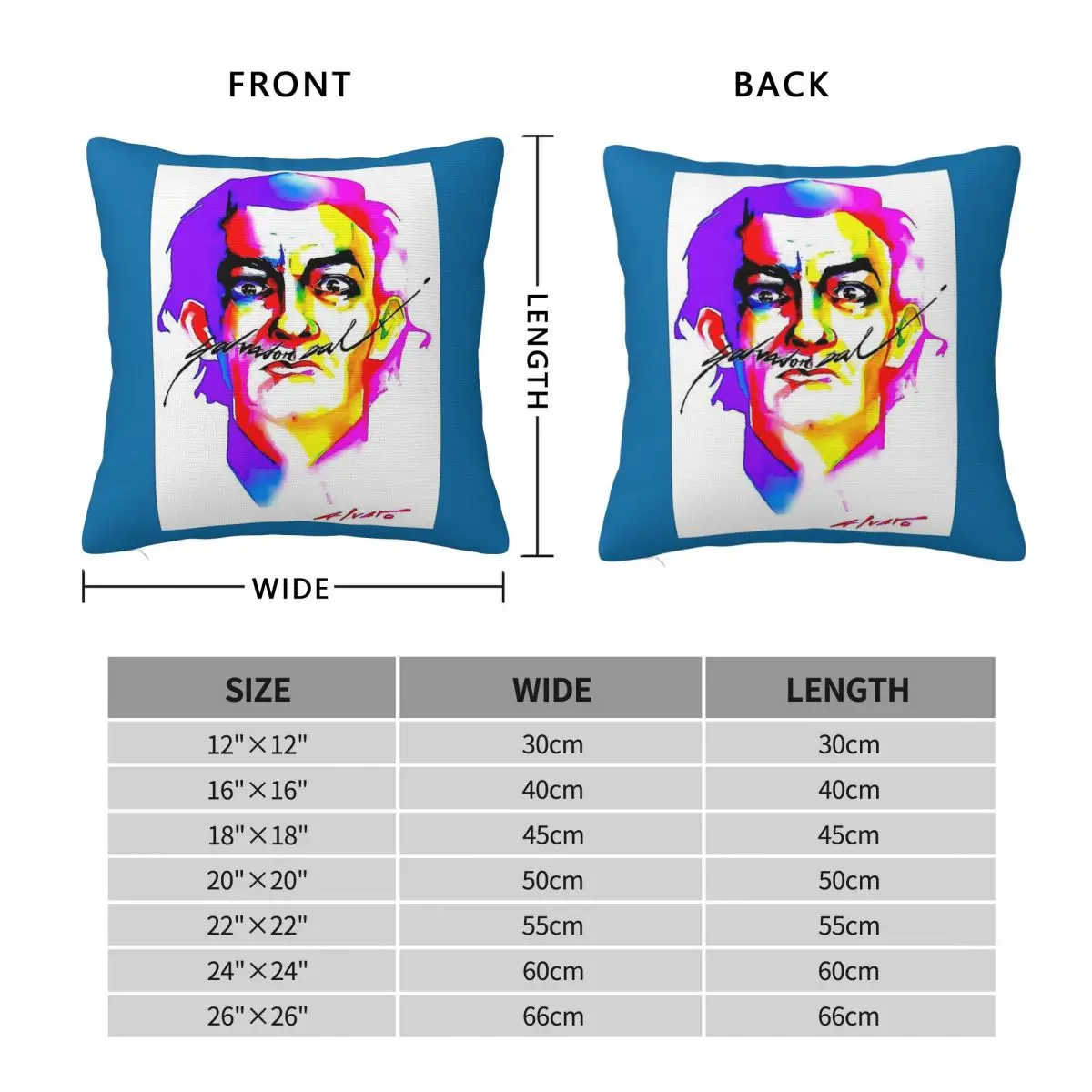 Reality Surrealism Square Pillowcase Polyester Linen Velvet Creative Zip Decorative Pillow Case Room Cushion Cover