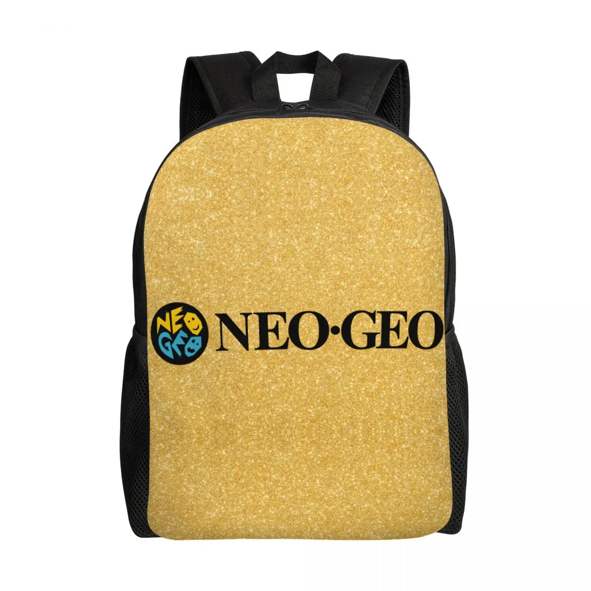 Neo Geo Logo Backpack for Men Women College School Student Bookbag Fits 15 Inch Laptop Neogeo Arcade Bags