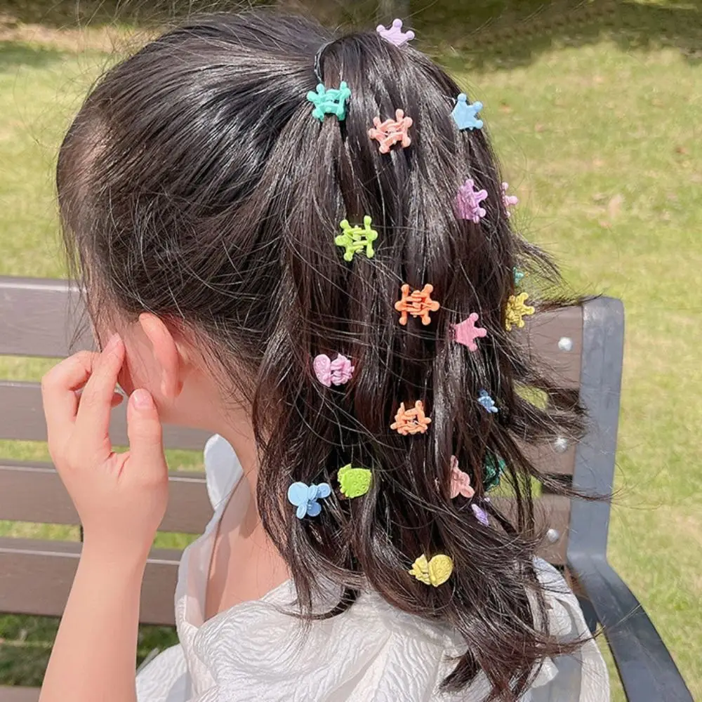 

Girls Colorful Flower Star Crown Small Hair Claws Barrettes Cute Hair Claw Crab Clips Cartoon Hairpins Kids Hair Accessories