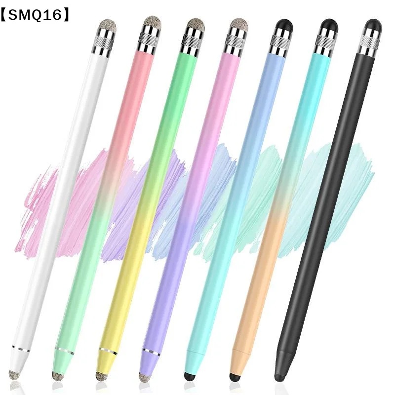 Mesh Fiber Capacitive Stylus Pen Double Nib Touch Screen Pens Drawing Pen Universal Capacitive Screen Smart Phone Tablet【SMQ】
