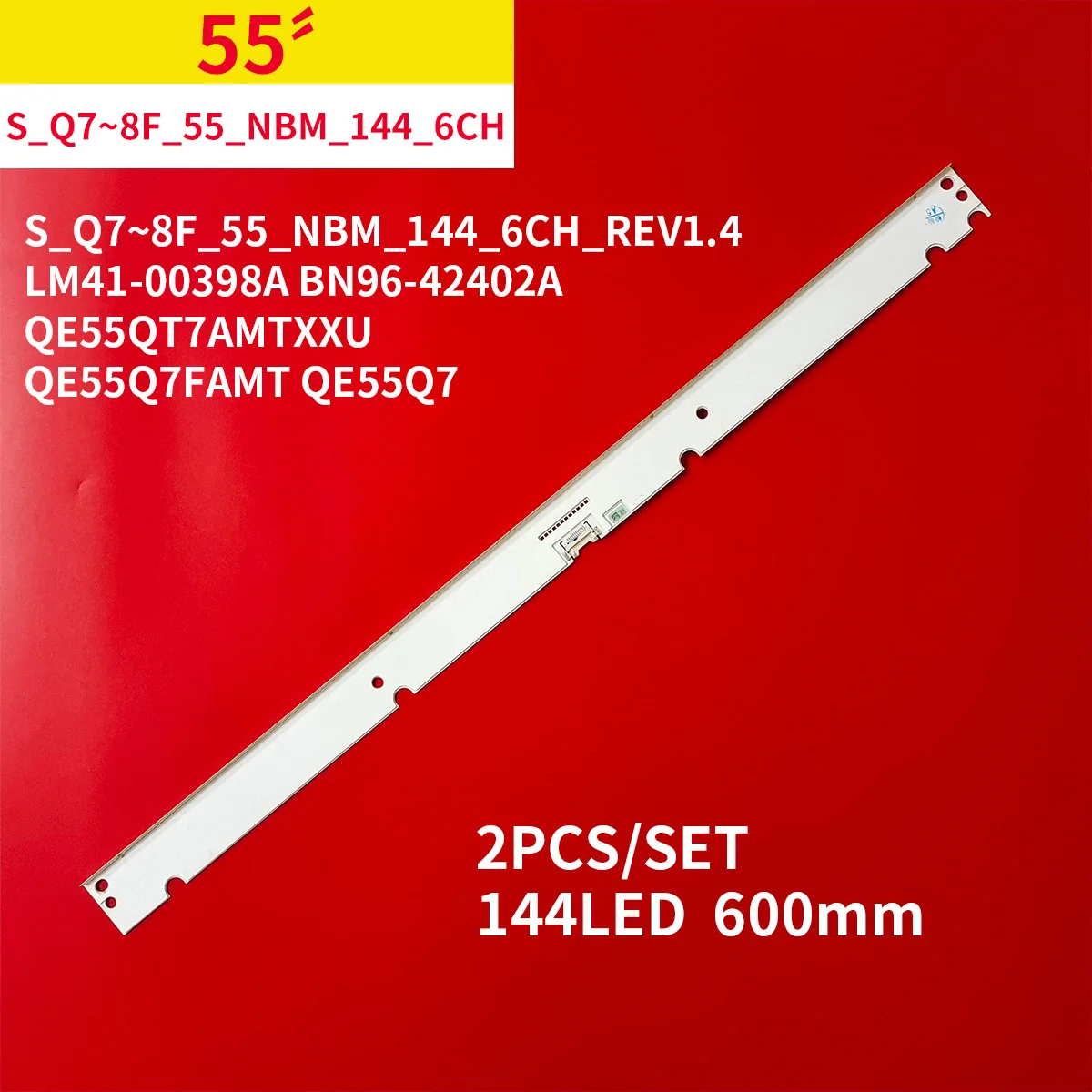 

2 шт./комплект, зеркальная лента для подсветки телевизора 55 дюймов QE55QT7AMTXXU QE55Q7FAMT QE55Q7 S _ Q7 ~ зеркальная деталь