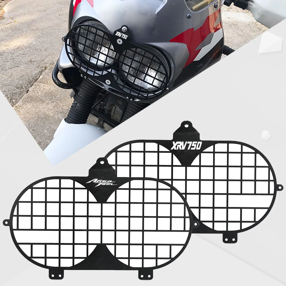 For Honda XRV750 Africa Twin 1997 1998 1999 2000 2001 2002 XRV 750 Motorcycle Headlight Head light Grill Guard Cover Protector