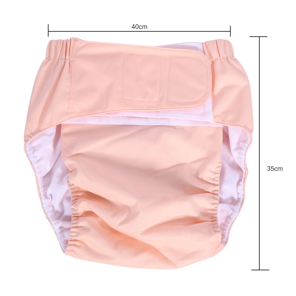 Pantalones de pañales nuevos para adultos, pañales de tela ajustables lavables, pantalones de pañales para incontinencia transpirables, pañales reutilizables para adultos en 6 colores