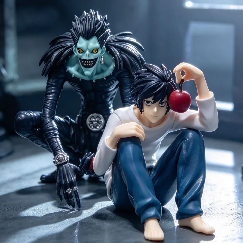 8-16cm Deathed Noted Anime Figure  Yagami Light Ryuk Sitting Pose PVC Model Statue Collectible Desk Ornament Action Figurine Toy