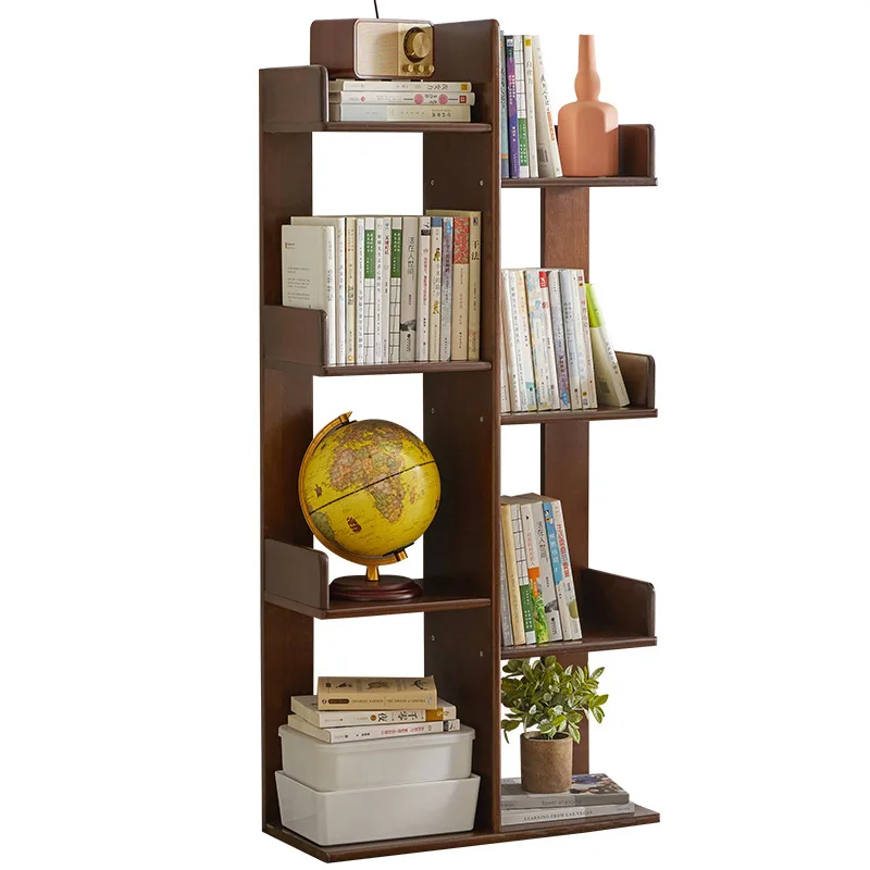 

Nordic solid wood floor-to-ceiling bookshelf, bookcase, simple shelf, storage shelf, small storage shelf, bookshelf, newspaper