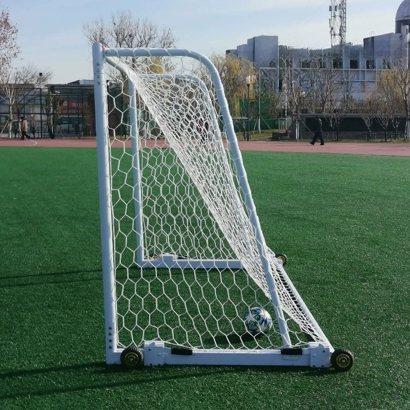 3*2M Outdoor Play Aluminum Frame Using Wheels Soccer Training Futsal goal