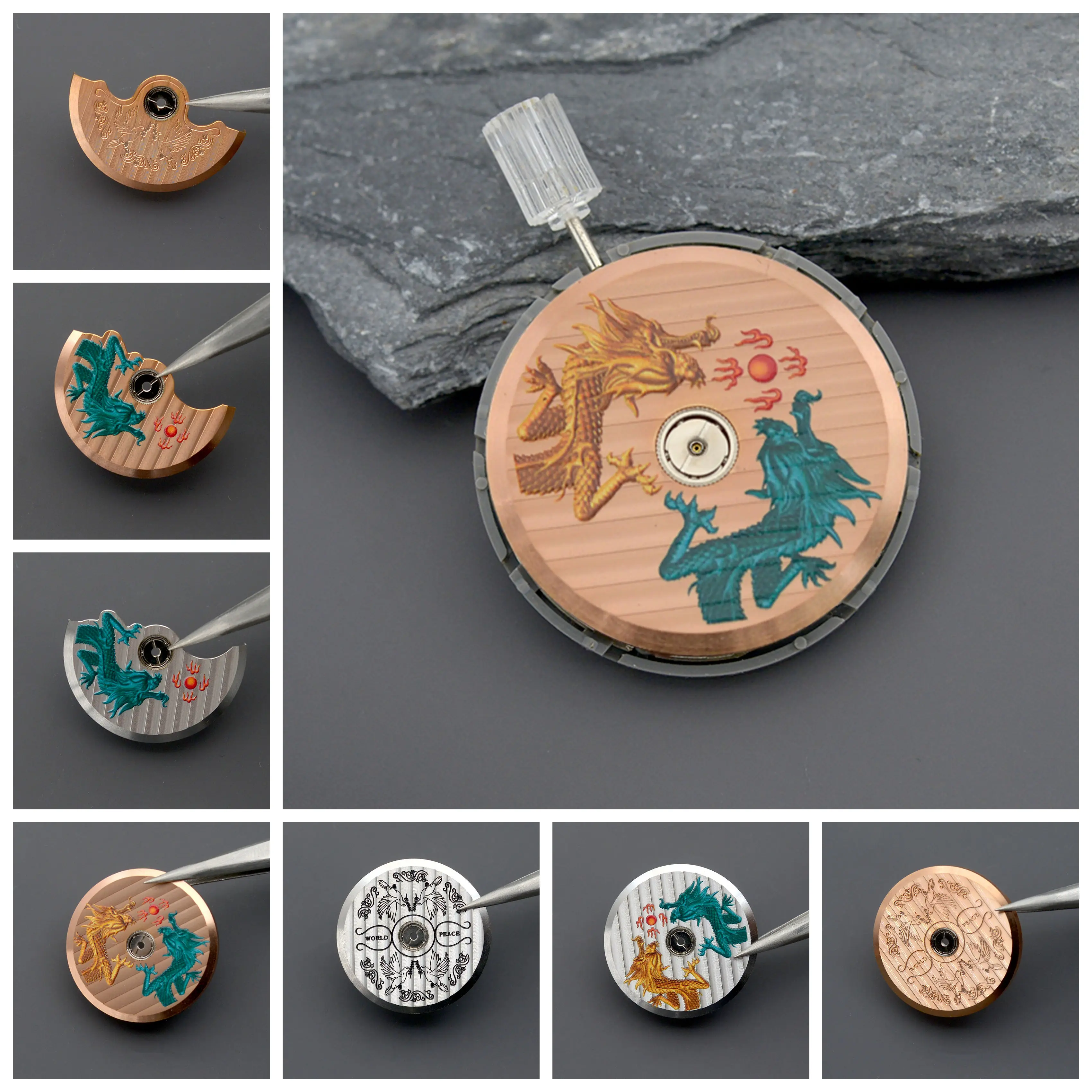 NH35 NH36 Bagian Jam Tangan Rotor Palu Otomatis Berat Berosilasi untuk NH34 NH35 NH36 NH38 4R 6R 7S Gerakan Otomatis Osilatin