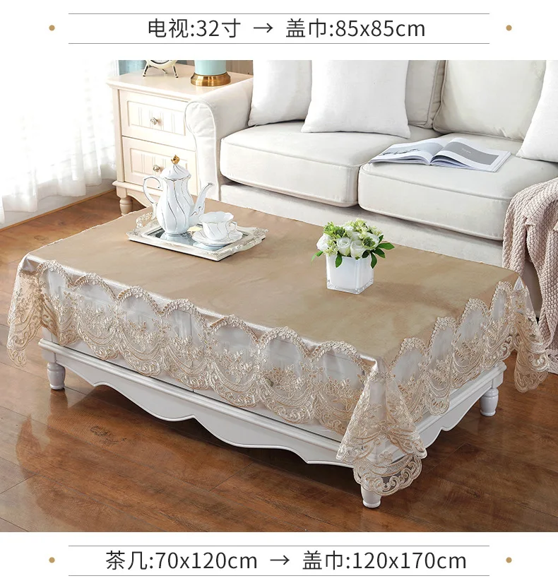 European Style Embroidery Lace Tablecloth for Home Wedding Room Decor Table Cloth Rectangle Table Cover Christmas Decoration