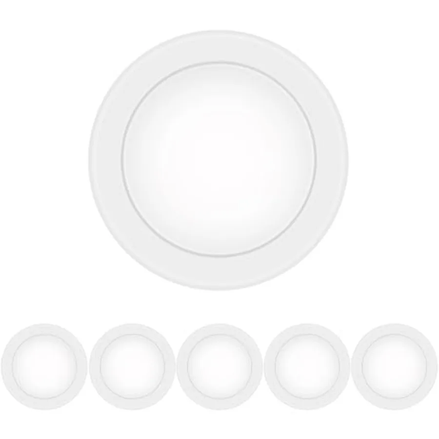 Inch LED Disk Light, Dimmable Flush Mount Ceiling Lights,,15W 1100LM, CRI 90+, Low Profile Surface Mount Ceiling Disc Light, We