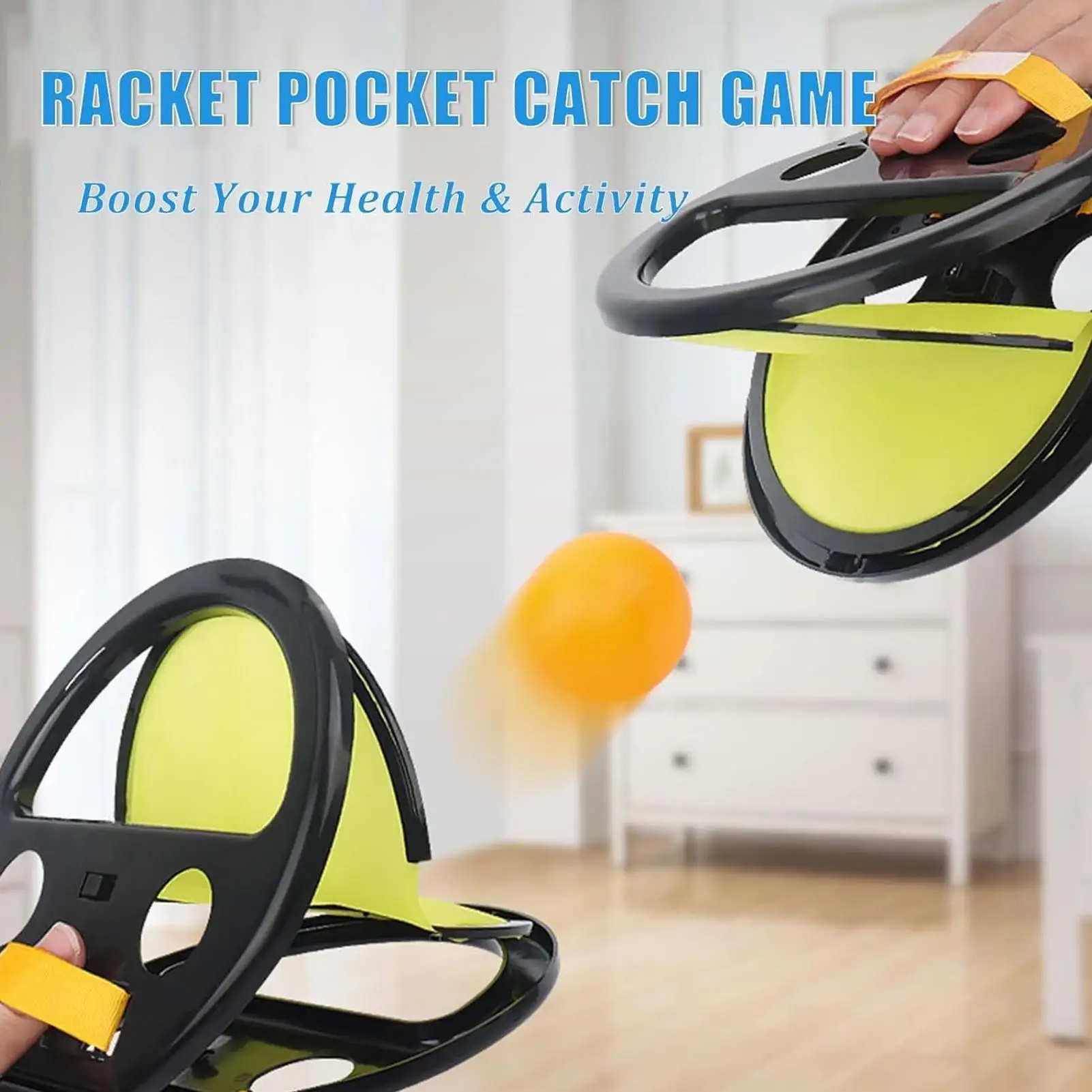 1pc Adult & Kids Toss And Catch Ball Game Racket For Hand Grasping Outdoor Beach Yard Family Activities Pool Fun Sport Toy