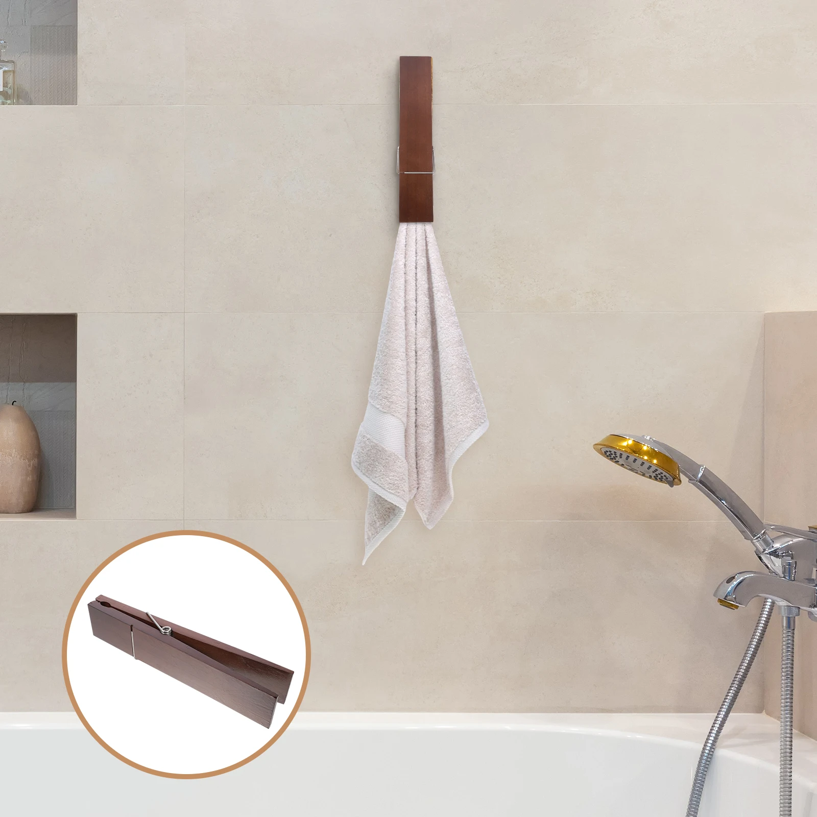 

Towel -mounted Clothes Clip Laundry Clips Decorative Large Clothespin Multi-function