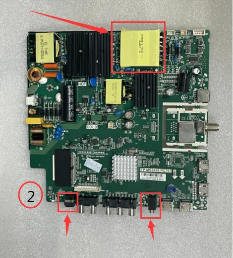 The original  for TP.MS3458.PC757 4K 3-in-1 motherboard has 2 kinds of sockets