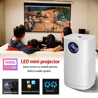 2024 T1 Mini Convenient Projector 4k Android Wireless WIFI Home Theater Projection 1080P Supports USB Smart Video Phone Screen