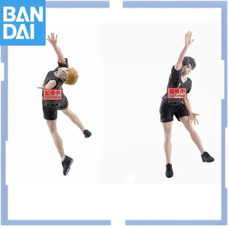 재고 있음 정품 반다이 나름코 반프레스토 하이큐 미야 아츠무 미야 오사무 포징 피규어 PVC 애니메이션 모델 수집품 장식품 장난감 선물