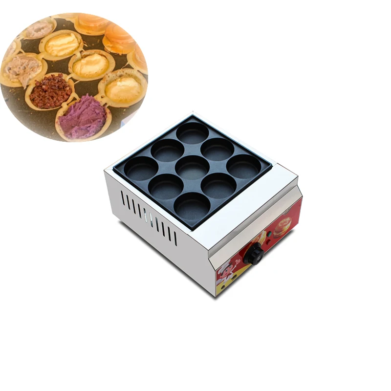 Commercial electric 9 Hole Wheel heating Red Bean Cake machine maker circular Red Bean Paste Obanyaki Cake Maker Machine