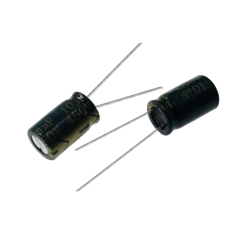 20PCS 10uF 450V 10MFD 450Volts 10*16mm Aluminum Electrolytic Capacitor Radial