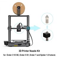 Creality Ender 3 V3 SE Copper Alloy Nozzle Kit,5PCS 0.4mm Nozzle + 5PCS 0.6mm Nozzle for Ender 5 S1,Ender7 3D Printer