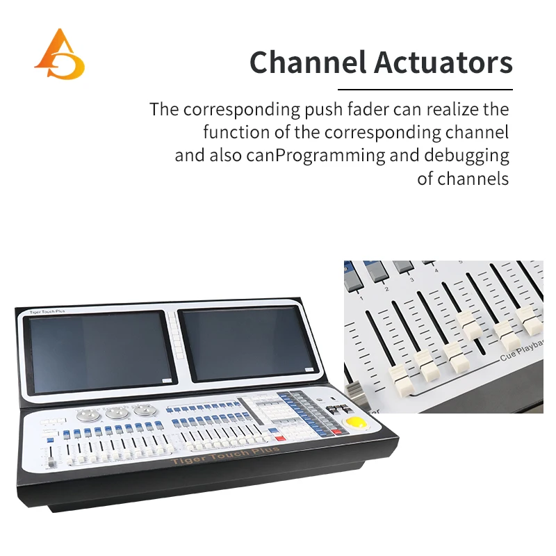 Imagem -04 - Dual Screen i5 i7 Cpu Tiger Touch Iluminação Console Poderoso Titan 9.1 Controlador do Sistema Operacional com Flight Case Dmx512