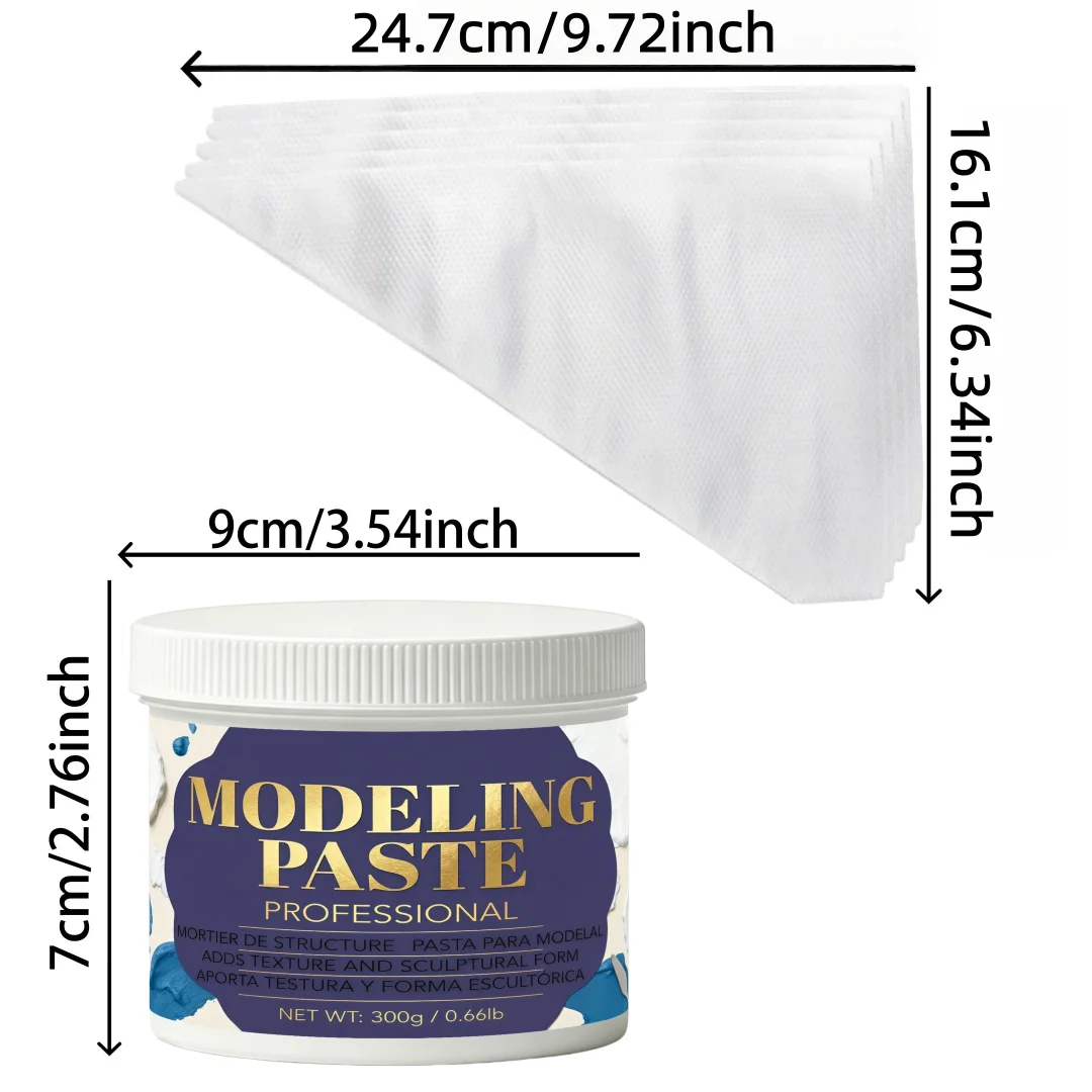 Modeling Paste Crack-Resistant Texture Paste, DIY Crafts Art Supplies For Sculpting And Canvas 3D Effects