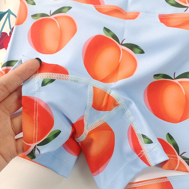 ผู้หญิงโดปามีนพิมพ์กางเกงขาสั้นโยคะแห้งเร็วยืดสูงออกกําลังกายการฝึกอบรมกีฬากางเกงขาสั้น