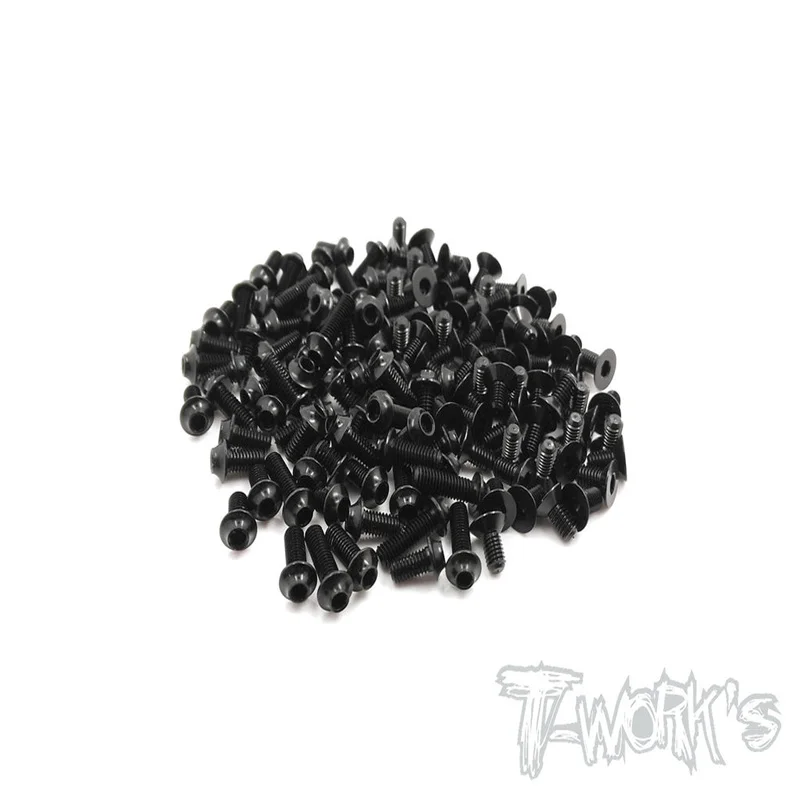 Original T works ASS-MTC1 7075-T6 Black Screw set 106pcs.(For Mugen MTC1) Rc part