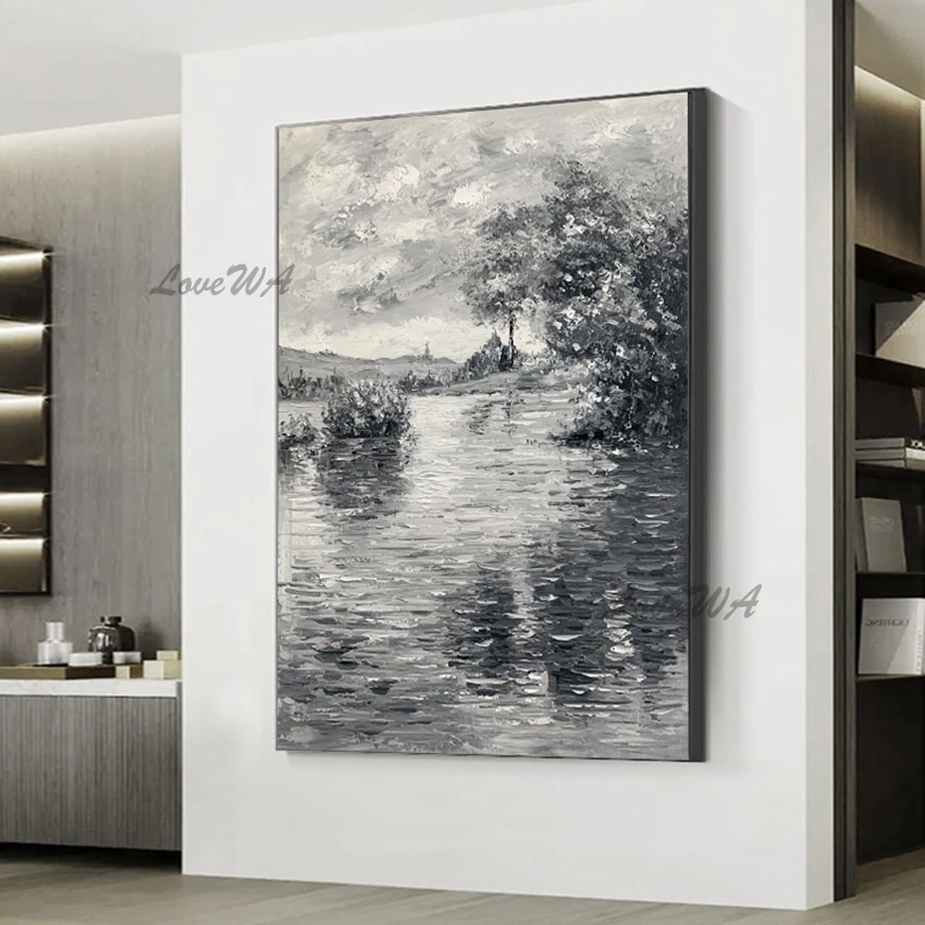 Natural Scenery Wall Picture Abstract Tree Art Oil Paintings No Framed Latest Arrival Decoration Sleeping Room Canvas Artwork