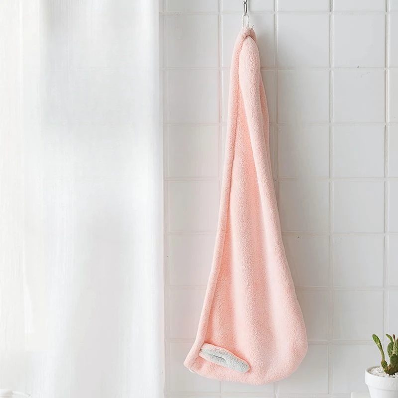 Dry Hair Towel Household Double-layers Waterproof Thick Women's Oilproof Shampoo Bathing Hat Wash Make-up Head Cover Hair Bonnet view 5