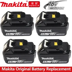 Batteria ricaricabile originale BL1860 18V 6000mAh 6.0 Ah con caricabatterie per batteria Makita 18V LXT BL1860B BL1860 BL1850 DHP482