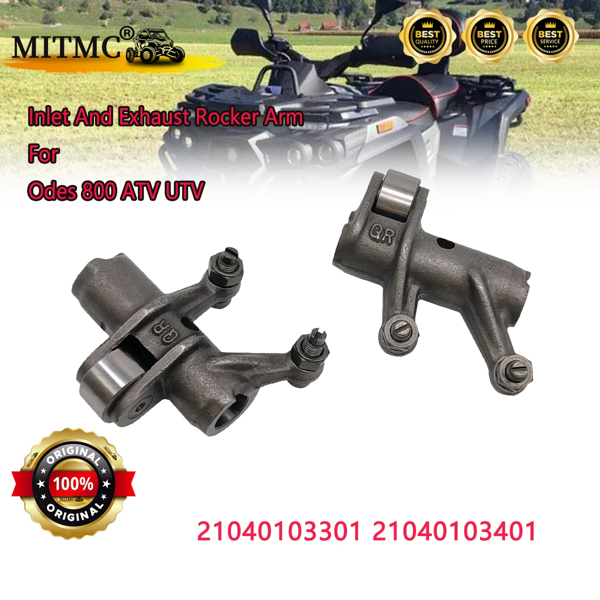

Inlet And Exhaust Rocker Arm For Odes 800 ATV UTV Quad Parts 21040103301 21040103401
