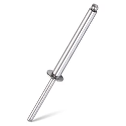20/50Pcs Full Stainless Steel Long Metal Pop Exhaust Rivets High Strength Extra Super Long Blind Rivets M4.0/4.8mm Dia 5/32 3/16