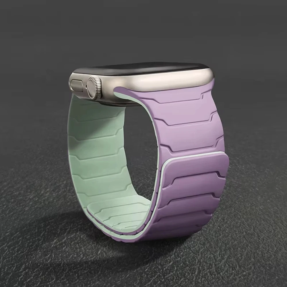 Silikon-Magnetarmband für Apple Watch Bänder 44mm 40mm 41mm 42mm 46mm 45mm 49mm Correa iWatch Series 11 10 SE3 9 8 7 6 Ultra3 2
