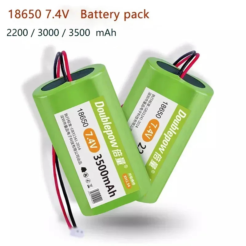 Lithium Battery 18650 7.4V 2200mAh 3000mAh 3500mAh Icr18650 Rechargeable Li-ion Battery Pack for Digital Camera Loudspeaker