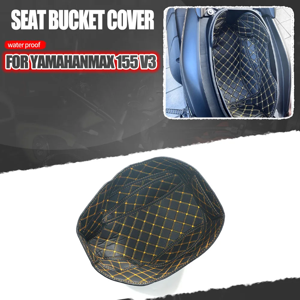 

For YAMAHA NMAX 155 V3 2025 Large Capacity Scooters Inner Storage Cover Waterproof Durable Seat Bucket Cover Professional