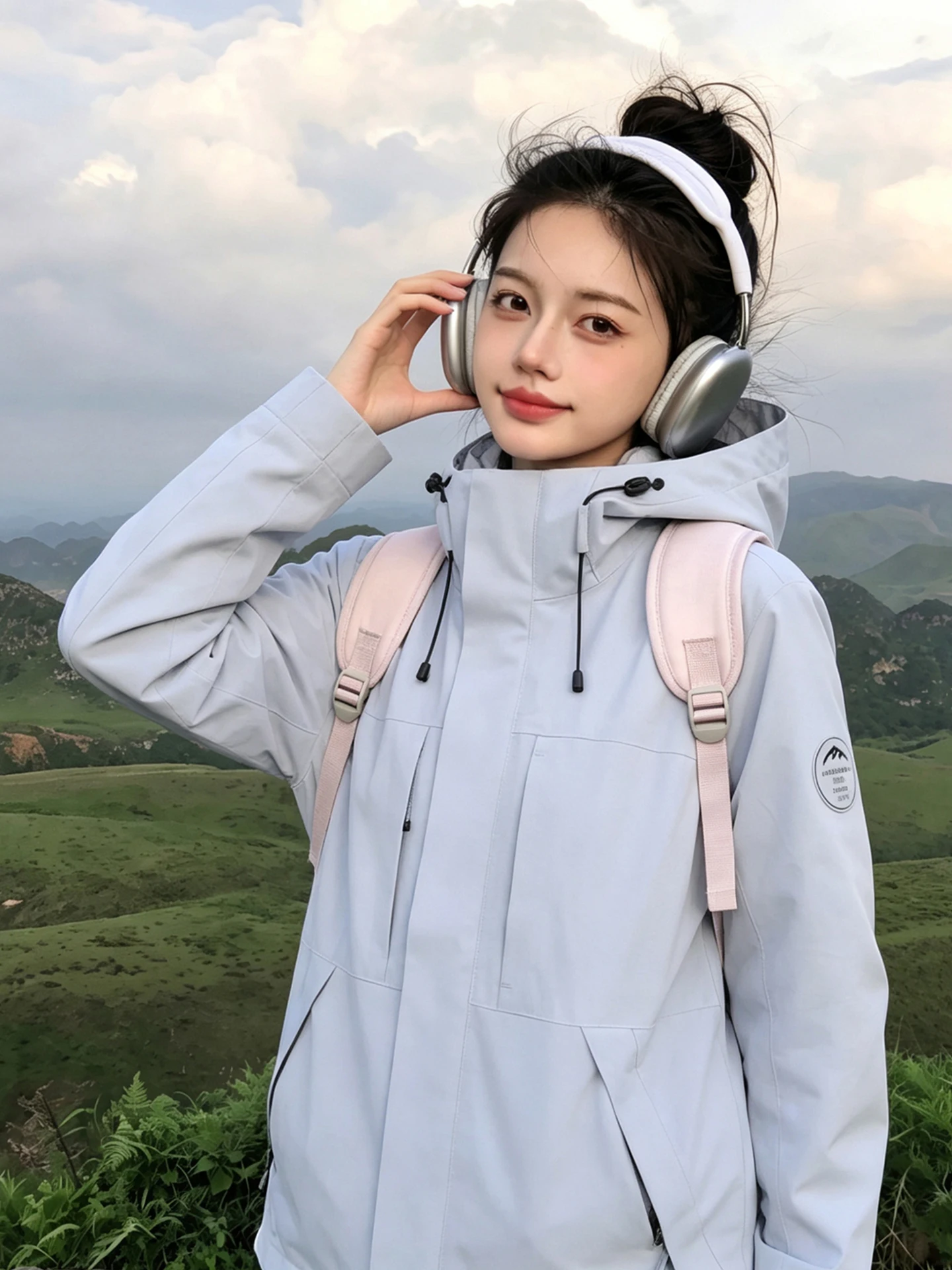 Unisex Loose Fit Three-in-One Hooded High Collar Windproof Warm Jacket Climbing Suit Autumn Winter Cold Resistance Inner Vest
