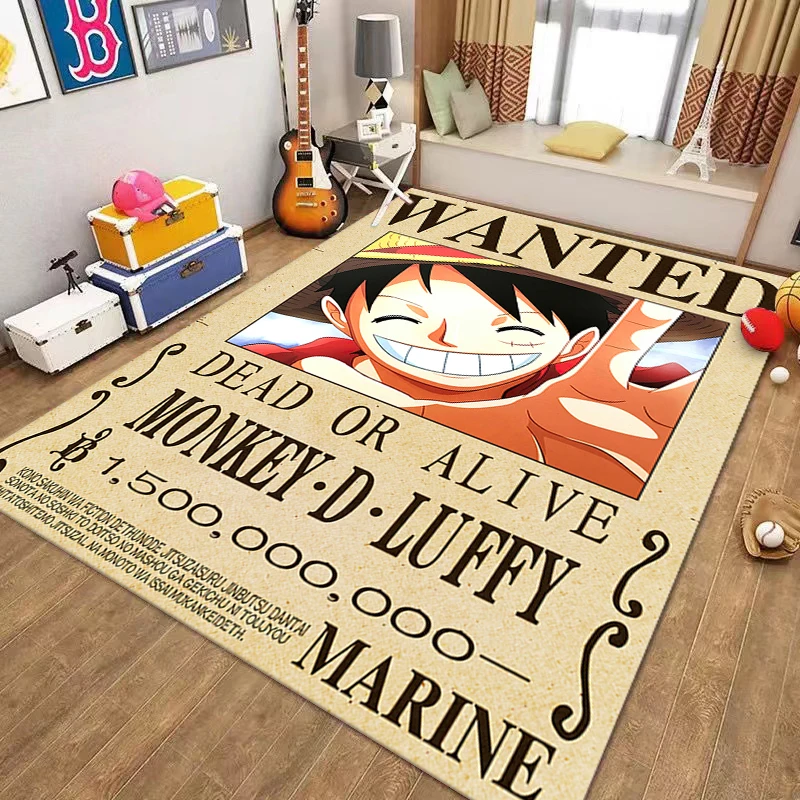 One Piece Carpet Cartoon Anime Luffy 5 Gear Rug Roronoa Zoro Lounge Rug Bedroom Bedside Doormat Nami Robin Floor Mat Home Decor