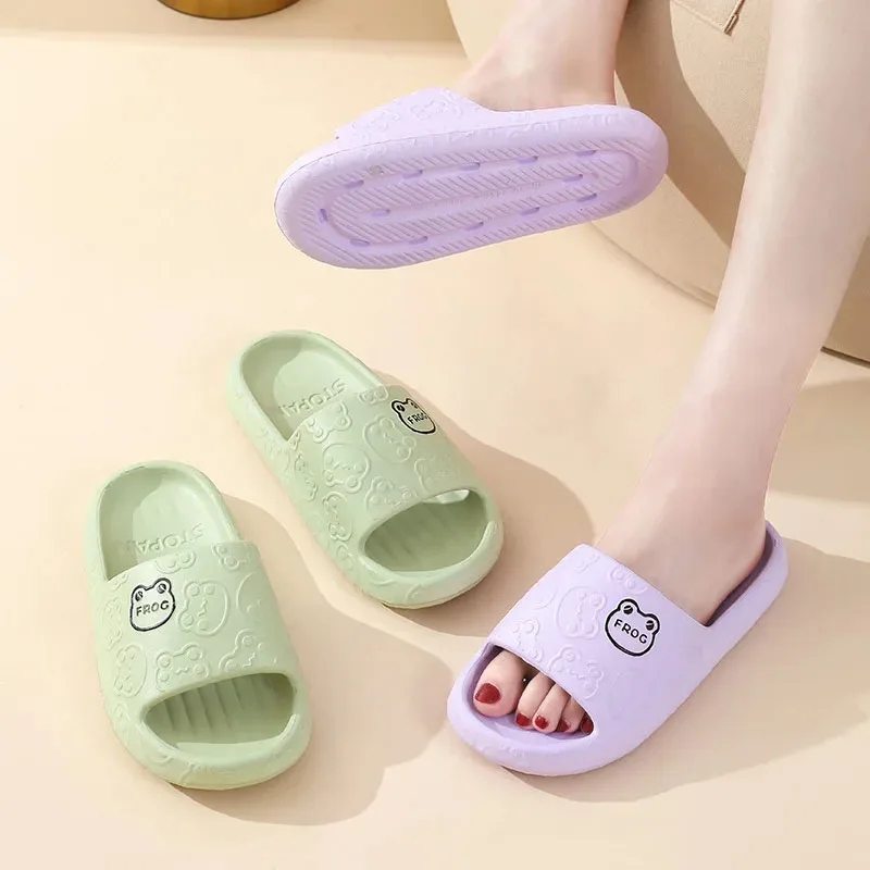 Summer Fashion Cartoon Women Slippers EVA Soft Sole Non-Slip Home Slipper Y2K Couple Cute Sandals Outdoor Casual Beach Slippers