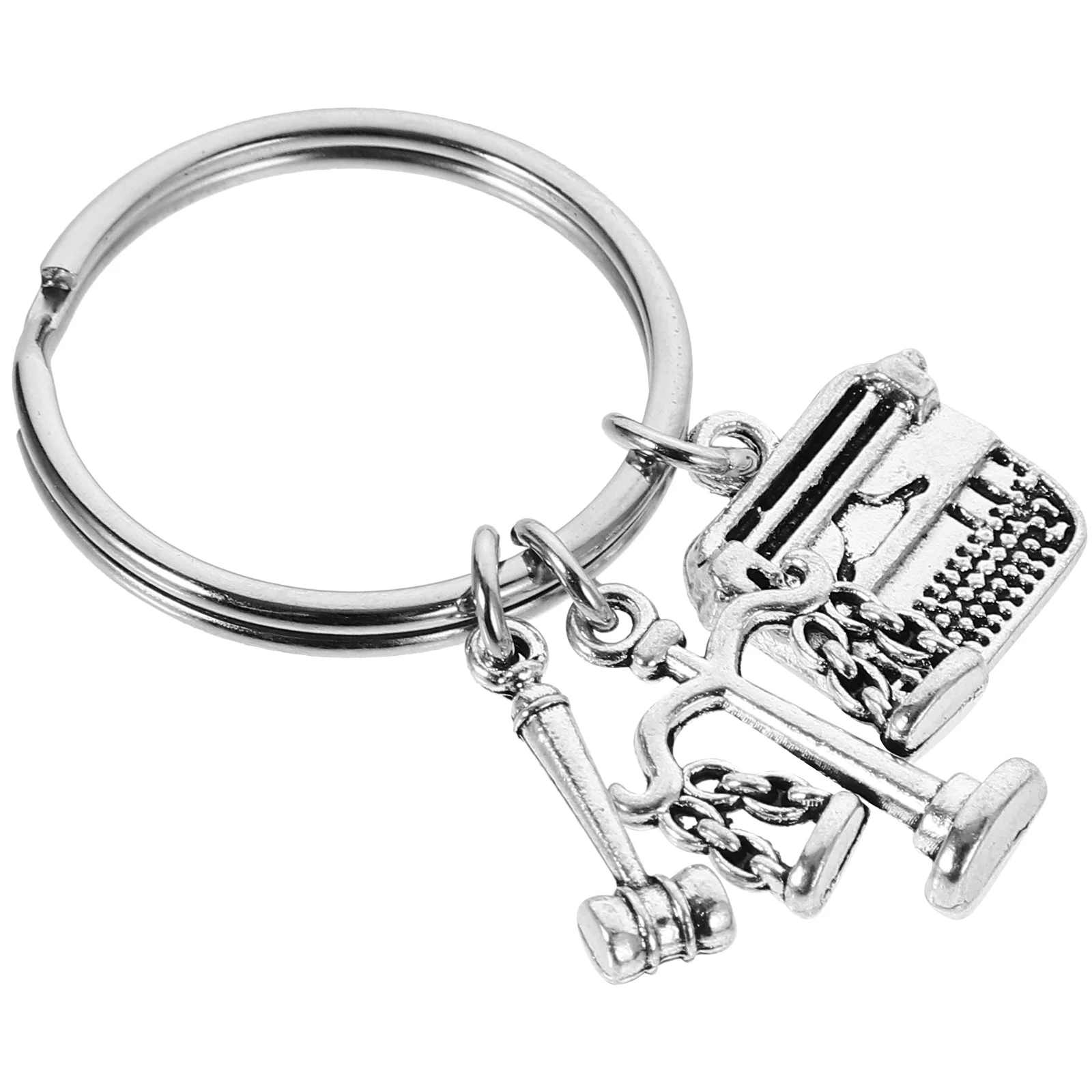 Libra Keychain Pendant Ring Justice Lawyer Rings Keyring Lovely Balance Pendants