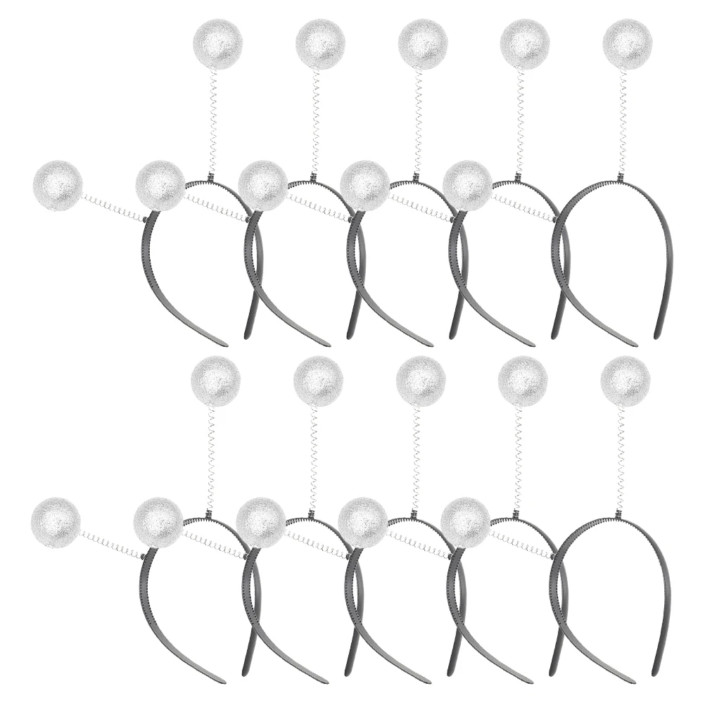 

10PCS Alien Antenna Headband Lightweight Comfortable High Elastic Foam Balls Costume Accessories Women Party Headbands