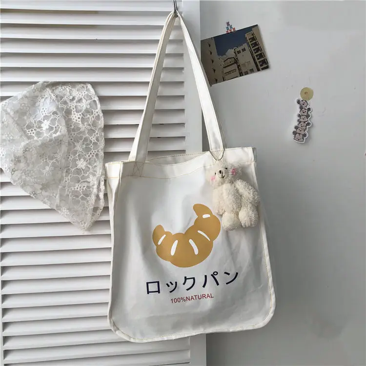 

Shrimp Canvas Kawaii Bag Harajuku Women Shopping Bag Canvas Shopper Bag Girl Handbag Tote Bag Shoulder Lady Bag