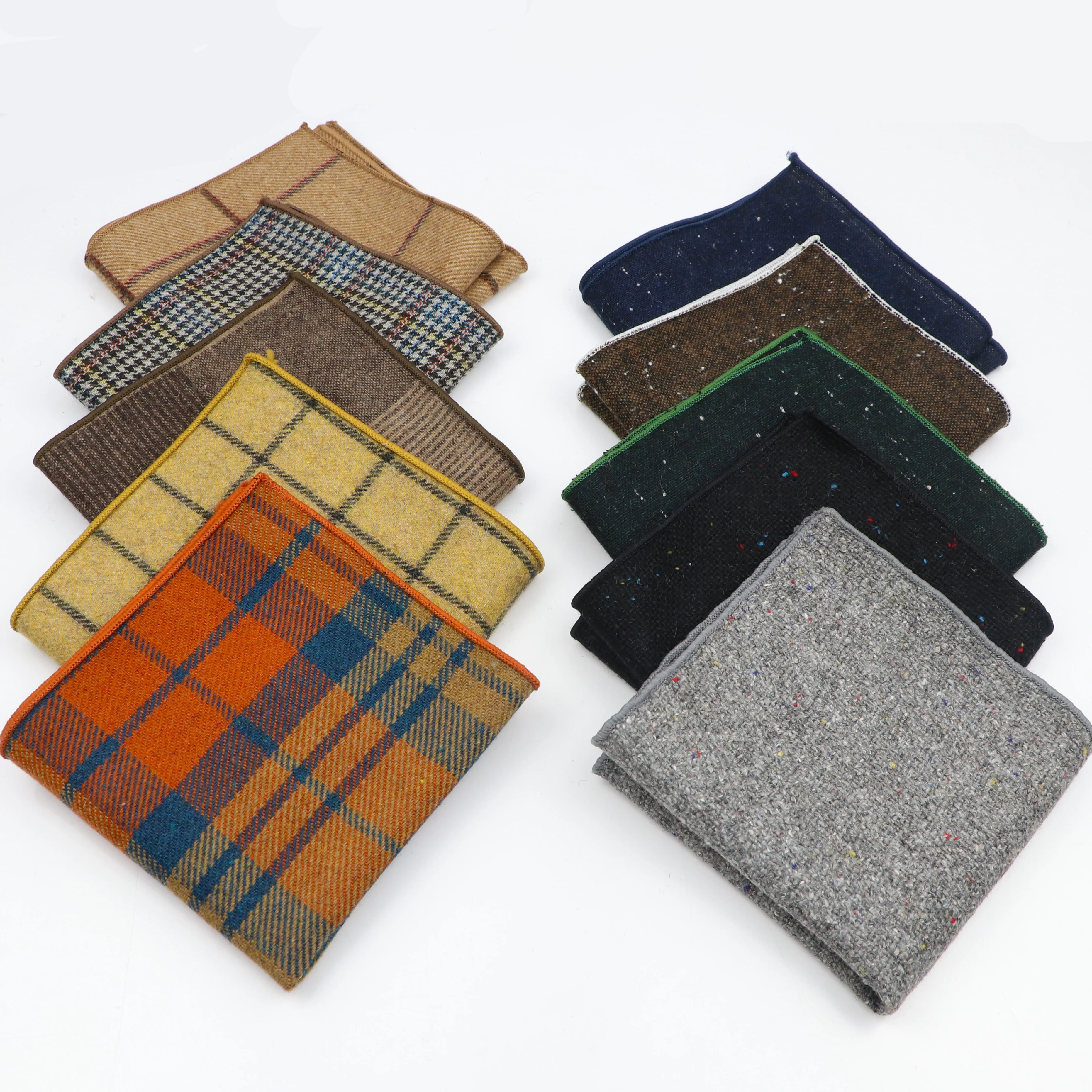 

Мужской и женский шерстяной платок-каре в стиле «Солнечный», цветной, для отдыха, 23 см